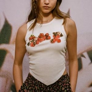 Urban Outfitters Backless Strawberry Tank
